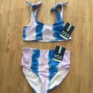 DSG Blue and Pink Kids Swim Bikini